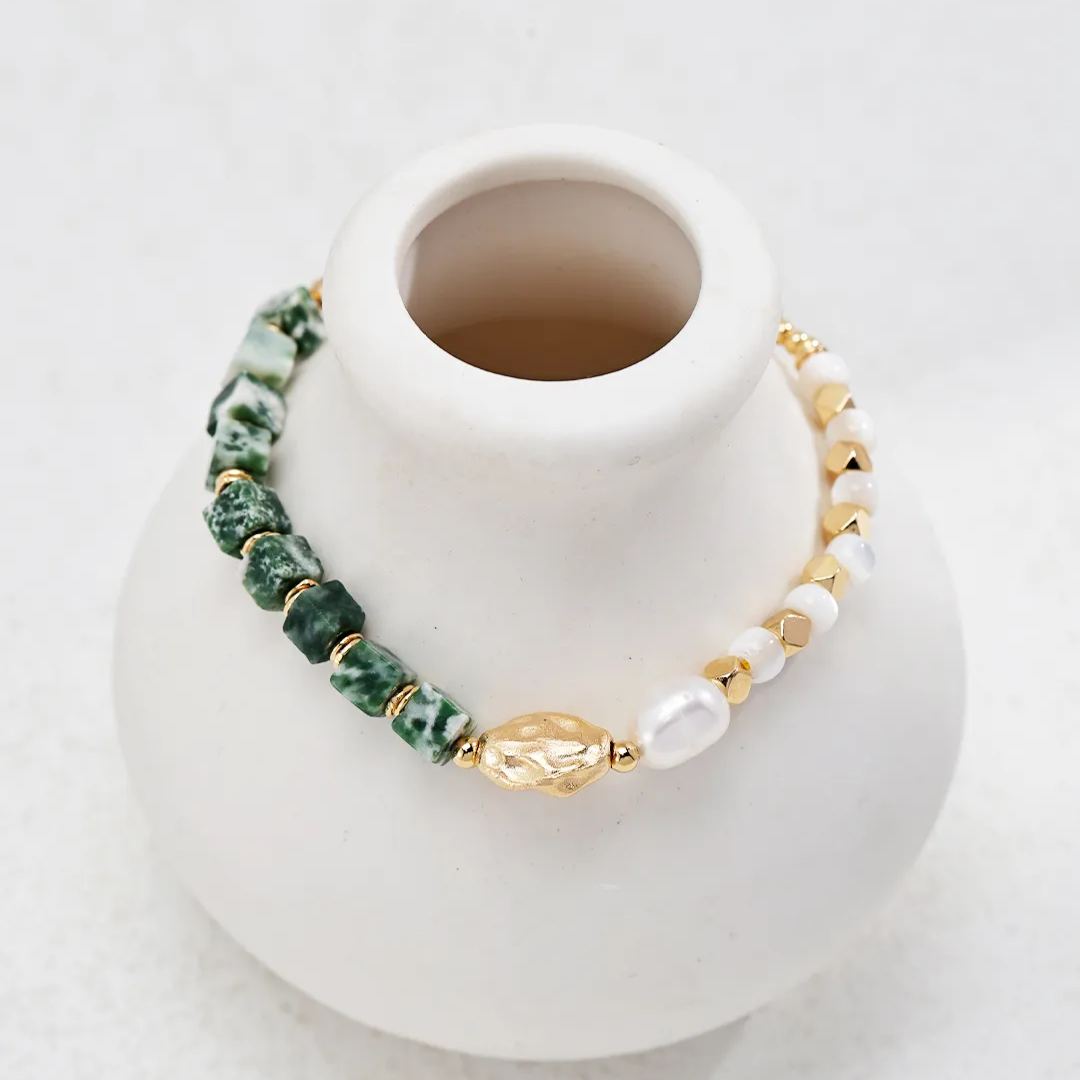 S925 silver Qinghai jade bracelet
