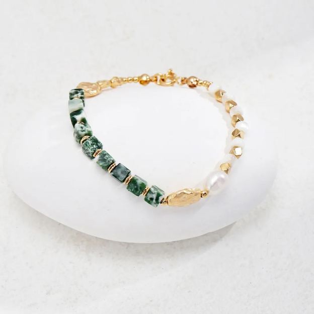 S925 silver Qinghai jade bracelet