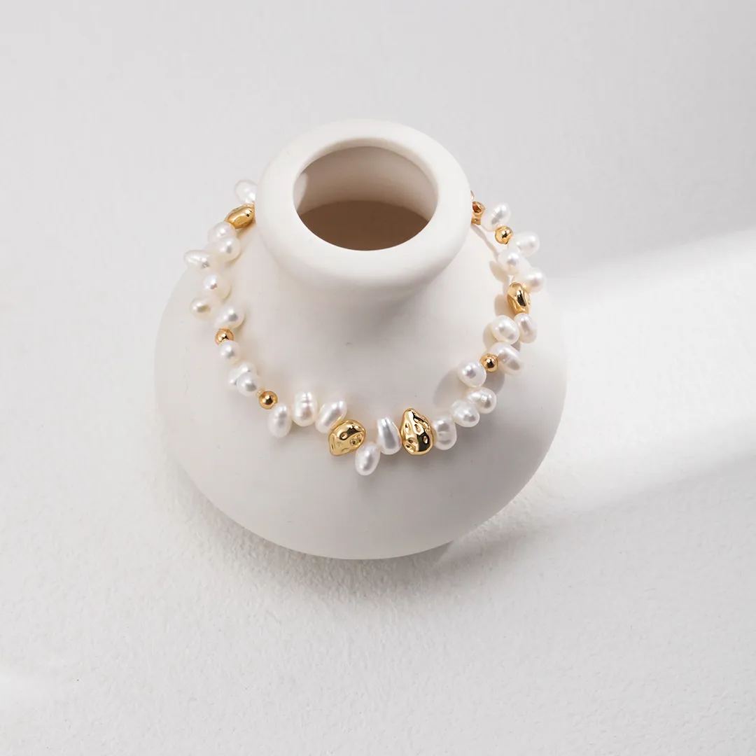 Natural pearl bracelet necklace