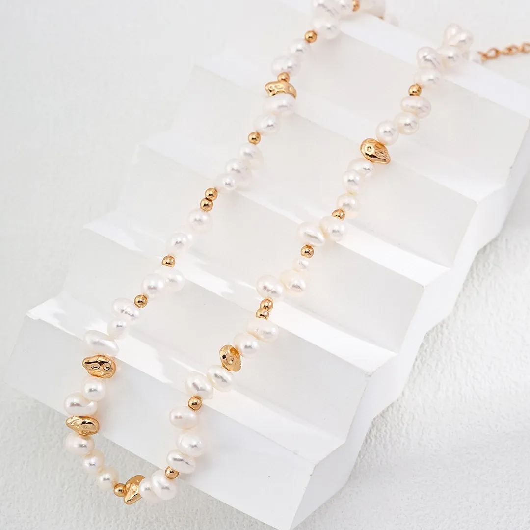 Natural pearl necklace bracelet