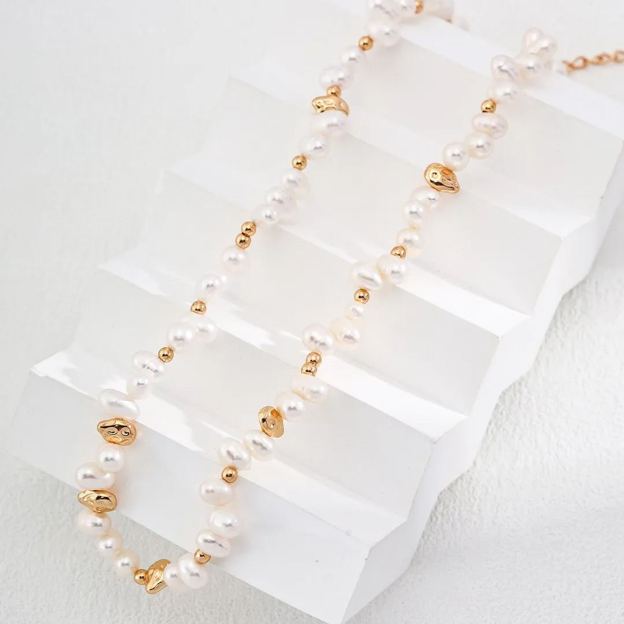 Natural pearl necklace bracelet