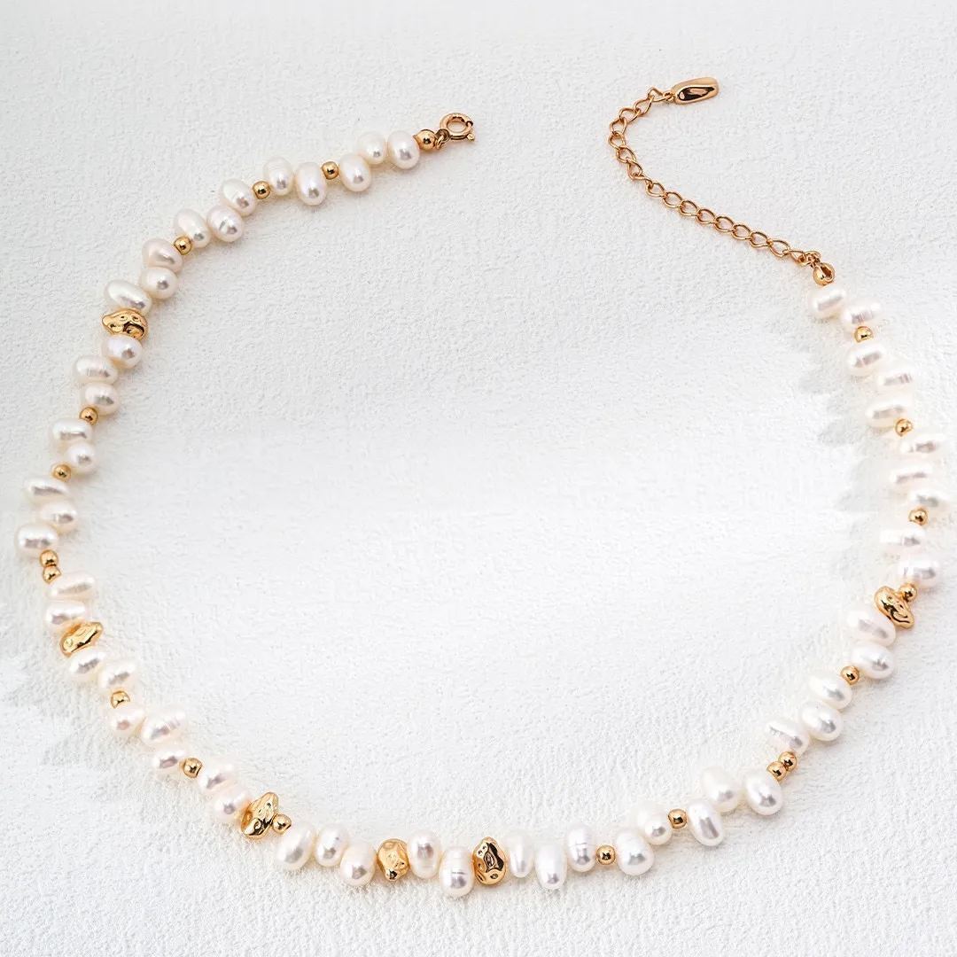 Natural pearl necklace bracelet