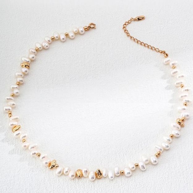 Natural pearl necklace bracelet