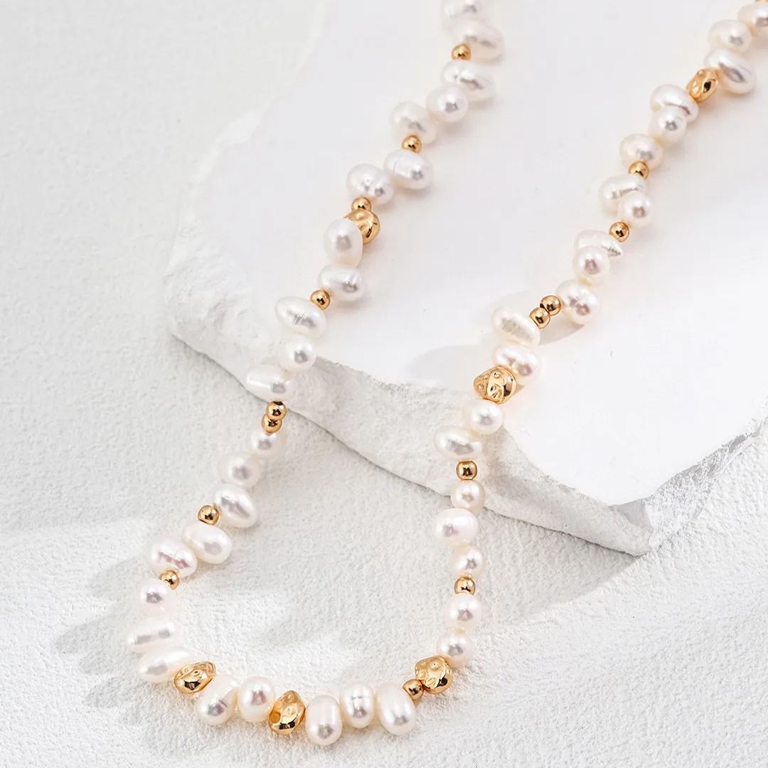 Natural pearl necklace bracelet