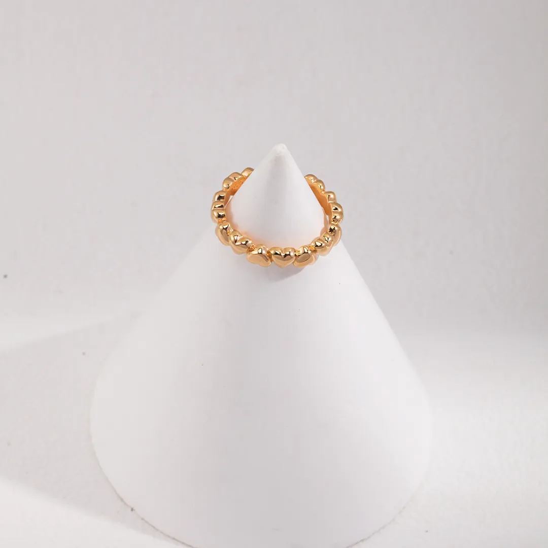 S925 sterling silver small heart ring versatile and simple