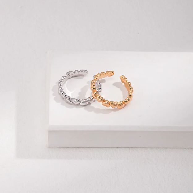 S925 sterling silver small heart ring versatile and simple