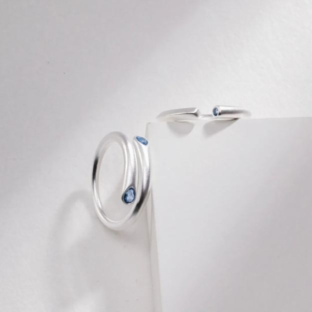 s925 sterling silver sapphire ring