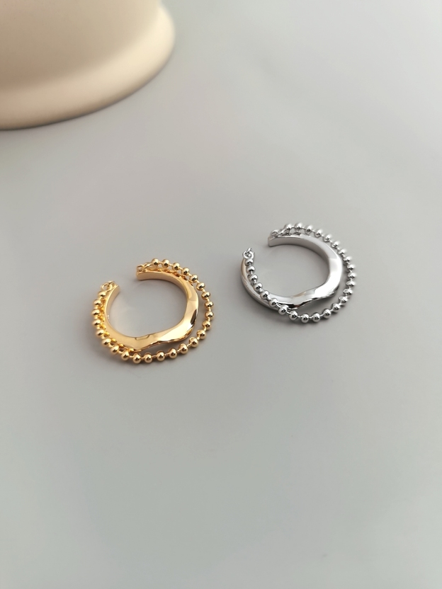 French style statement sterling silver ring