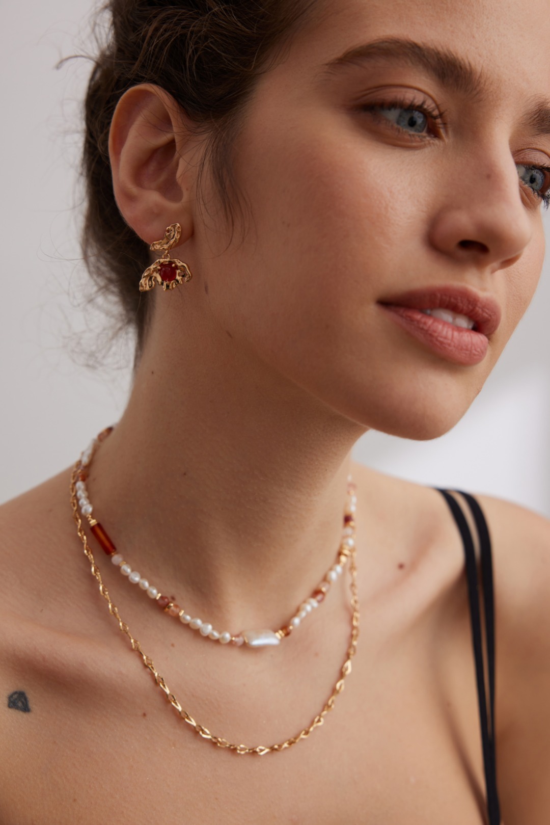 S925 Sterling silver agate earrings