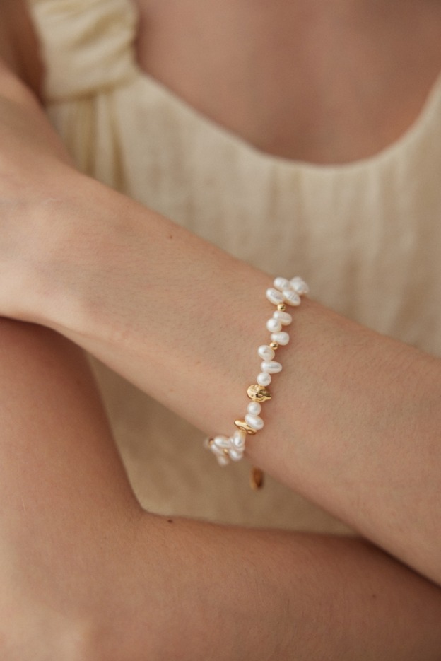 Natural pearl bracelet necklace