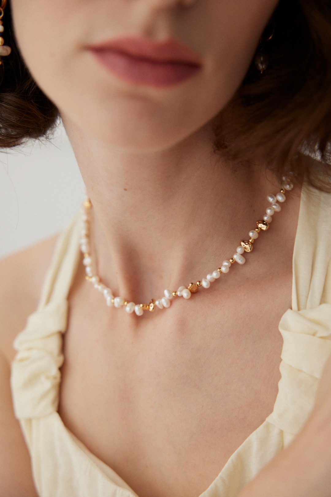 Natural pearl necklace bracelet