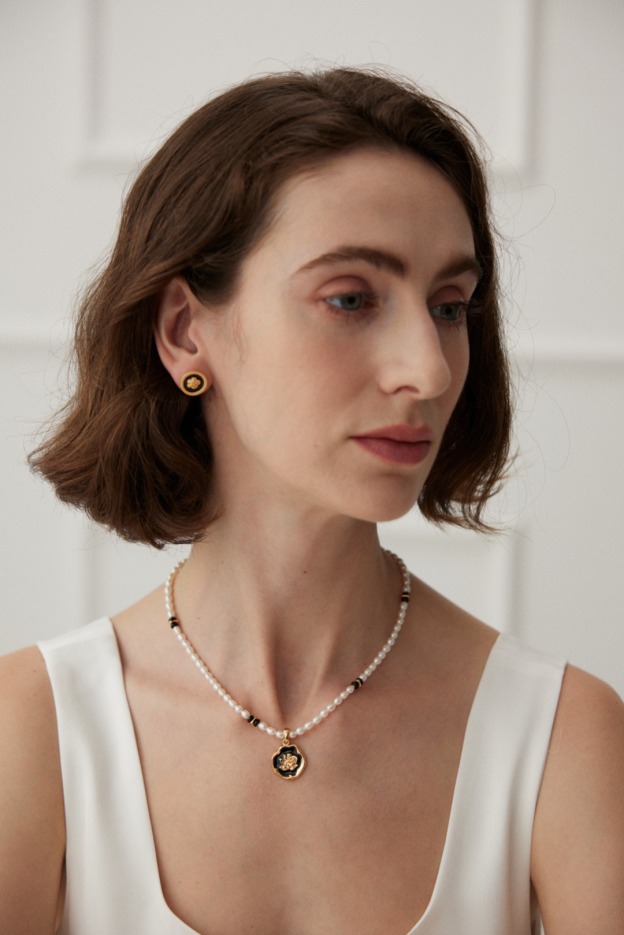 S925 sterling silver Chanel style luxury necklace