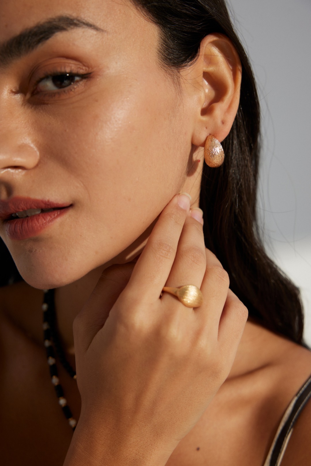 S925 Silver Simple Frosted/Smooth Ring