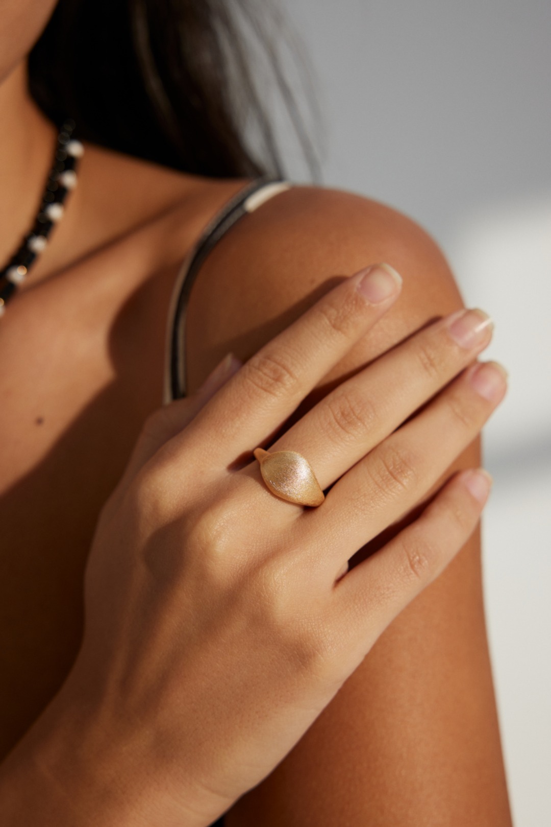 S925 Silver Simple Frosted/Smooth Ring