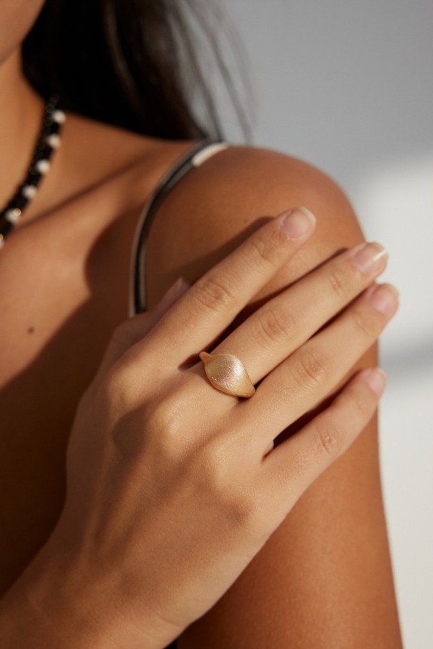 S925 Silver Simple Frosted/Smooth Ring