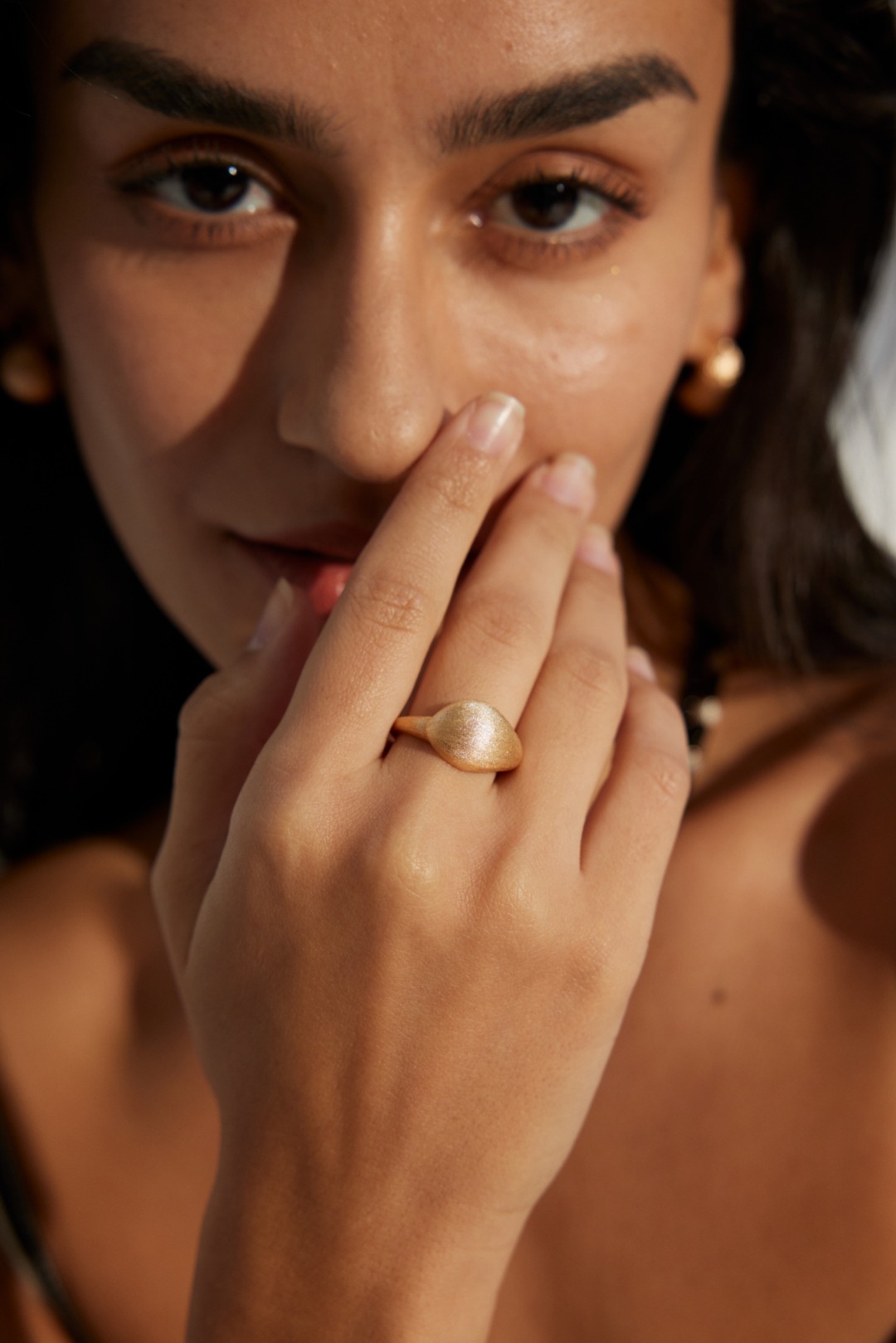 S925 Silver Simple Frosted/Smooth Ring