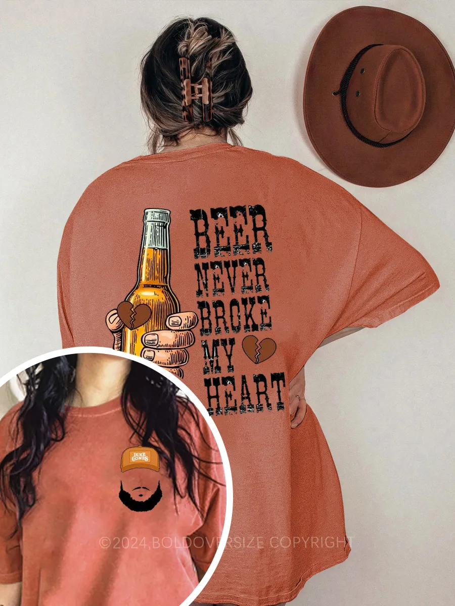 Vintage Beer Never Broke My Heart Tee