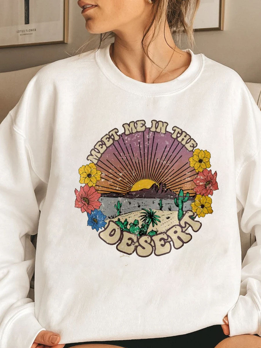 Meet Me In The Desert Plus Size Sweatshirt