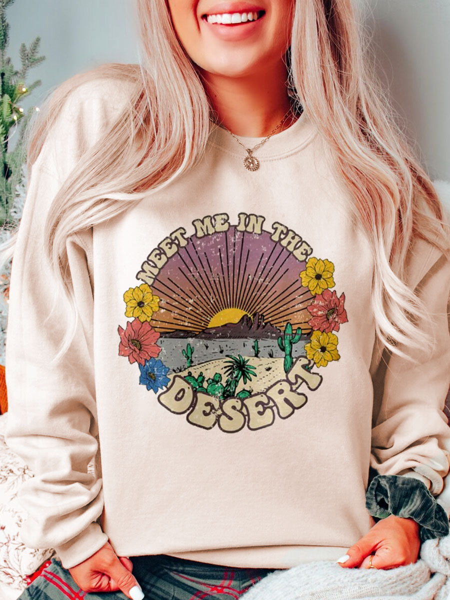 Meet Me In The Desert Plus Size Sweatshirt