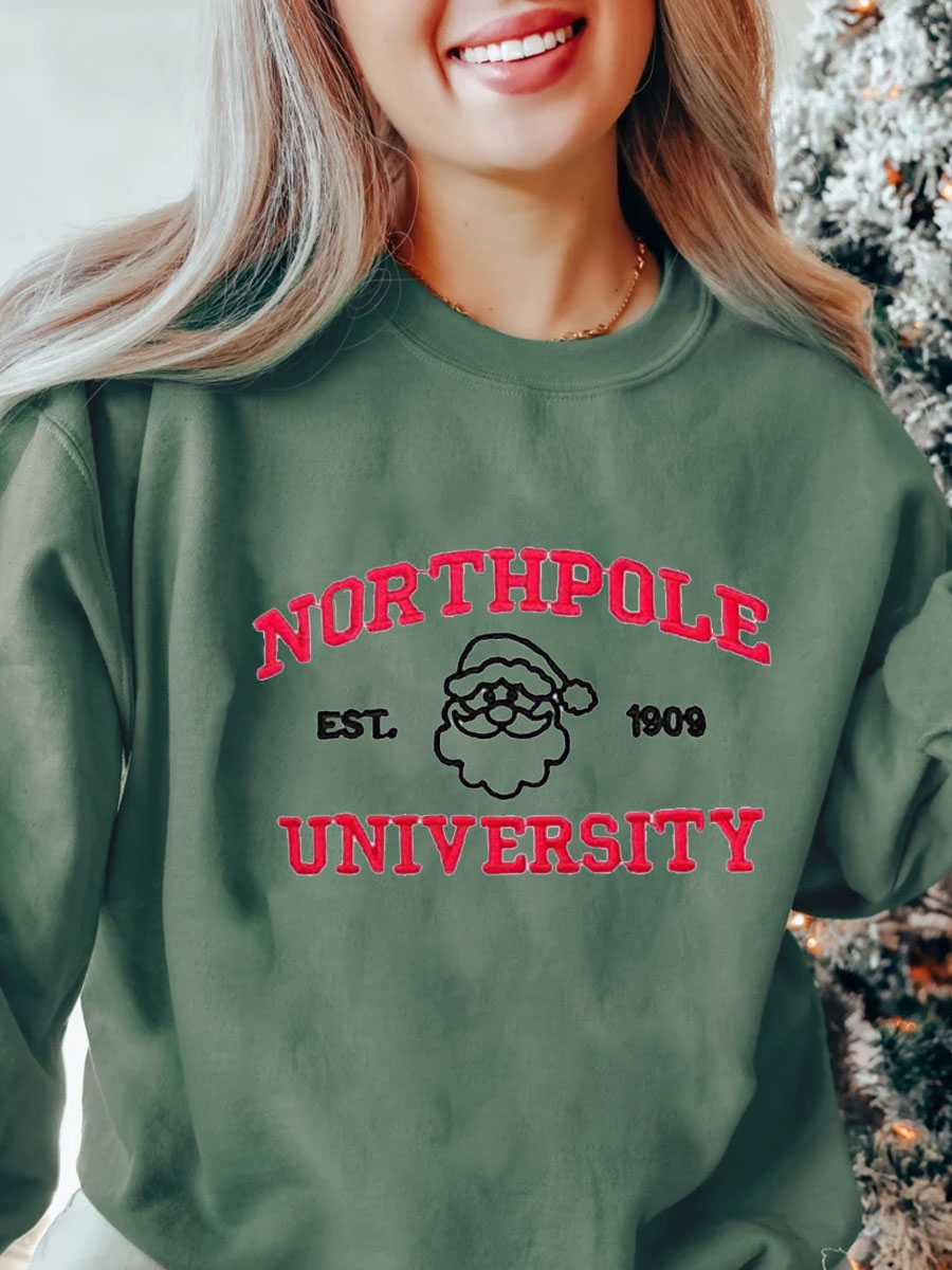 Plus Size Women's North Pole University Sweatshirt