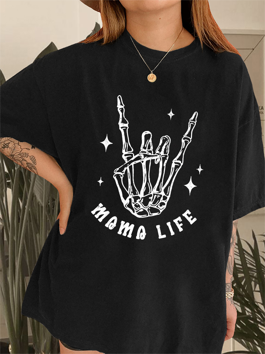 Vintage Skull Mama Life Tee