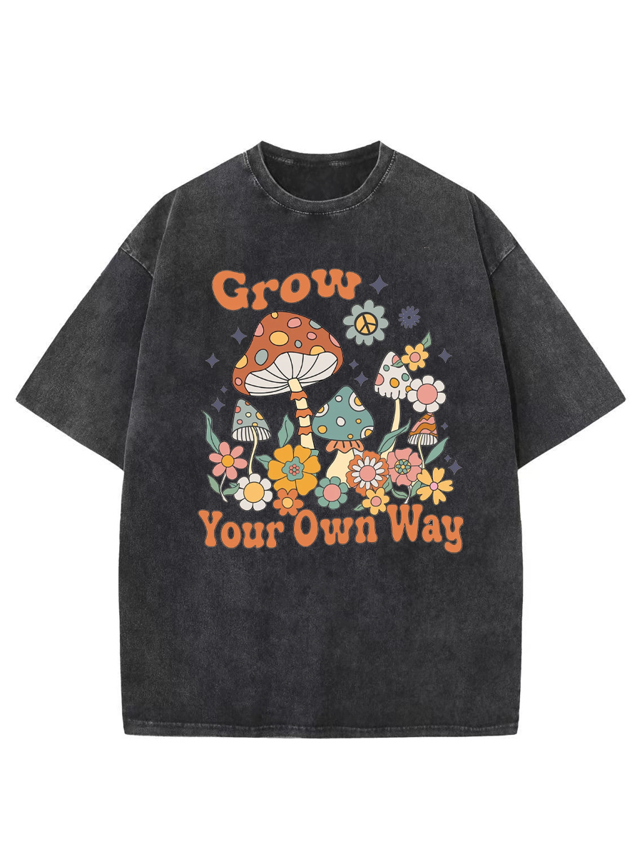 Vintage Grow Your Own Way Washed T-Shirt