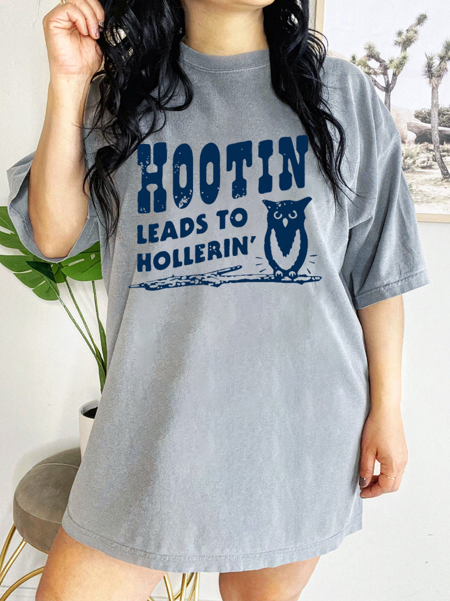 Vintage Hootin' Leads To Hollerin T-Shirt