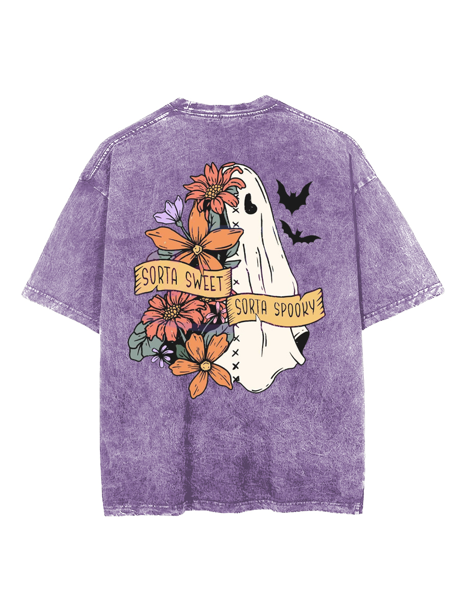 Vintage Sorta Spooky Ghost Washed T-Shirt