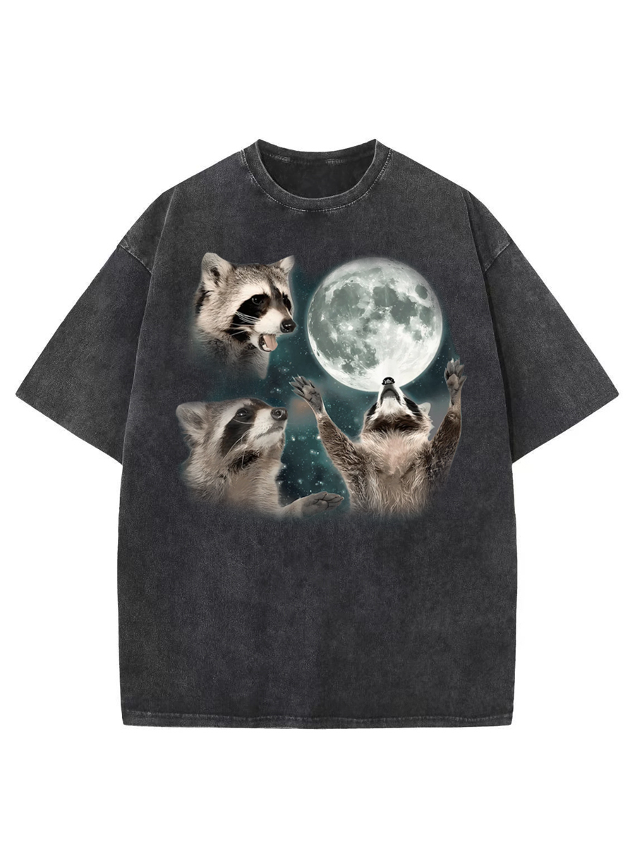 Vintage Three Raccoons Washed T-Shirt
