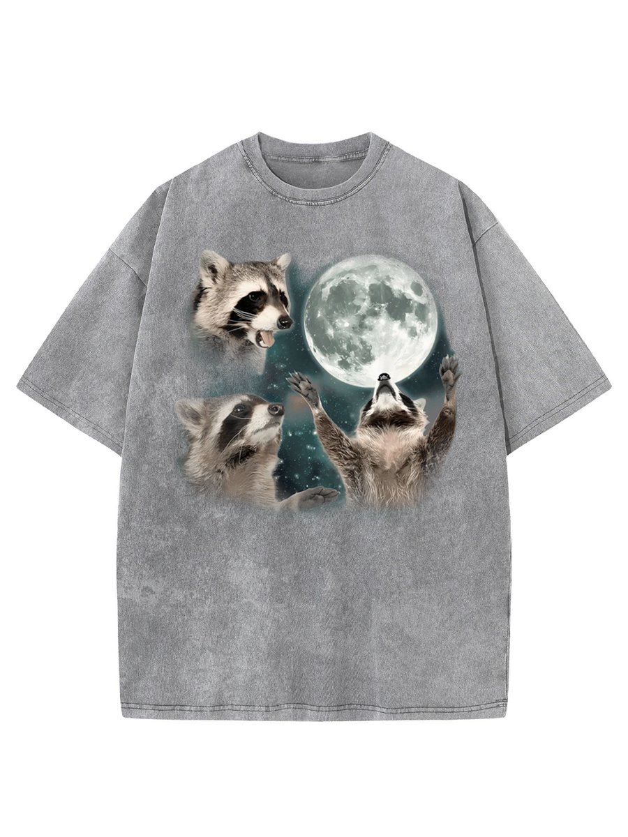 Vintage Three Raccoons Washed T-Shirt