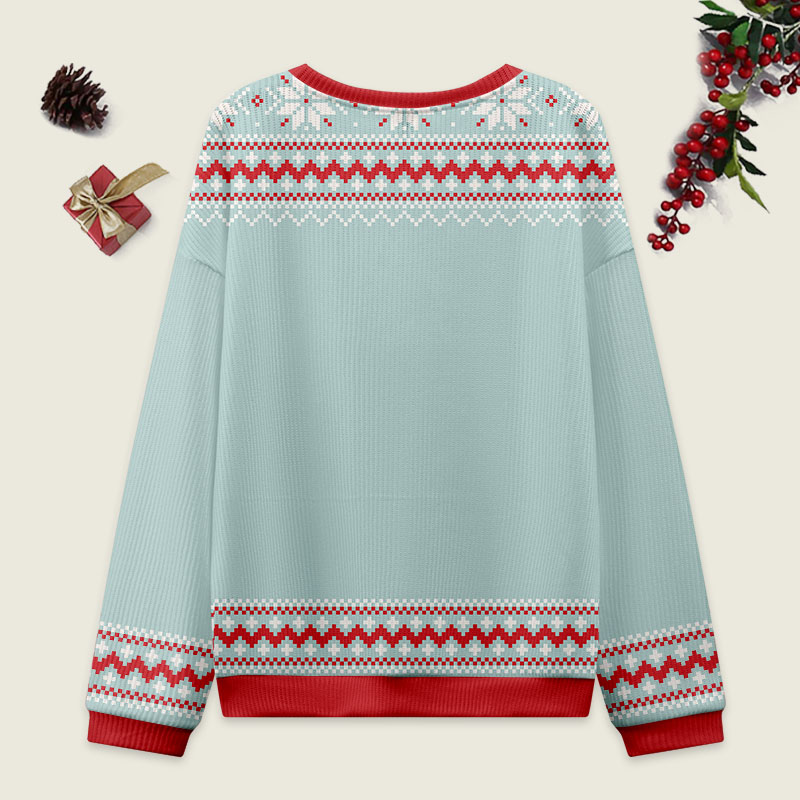 Vintage It's Fine I'm Fine Everything Is Fine Ugly Christmas Sweater