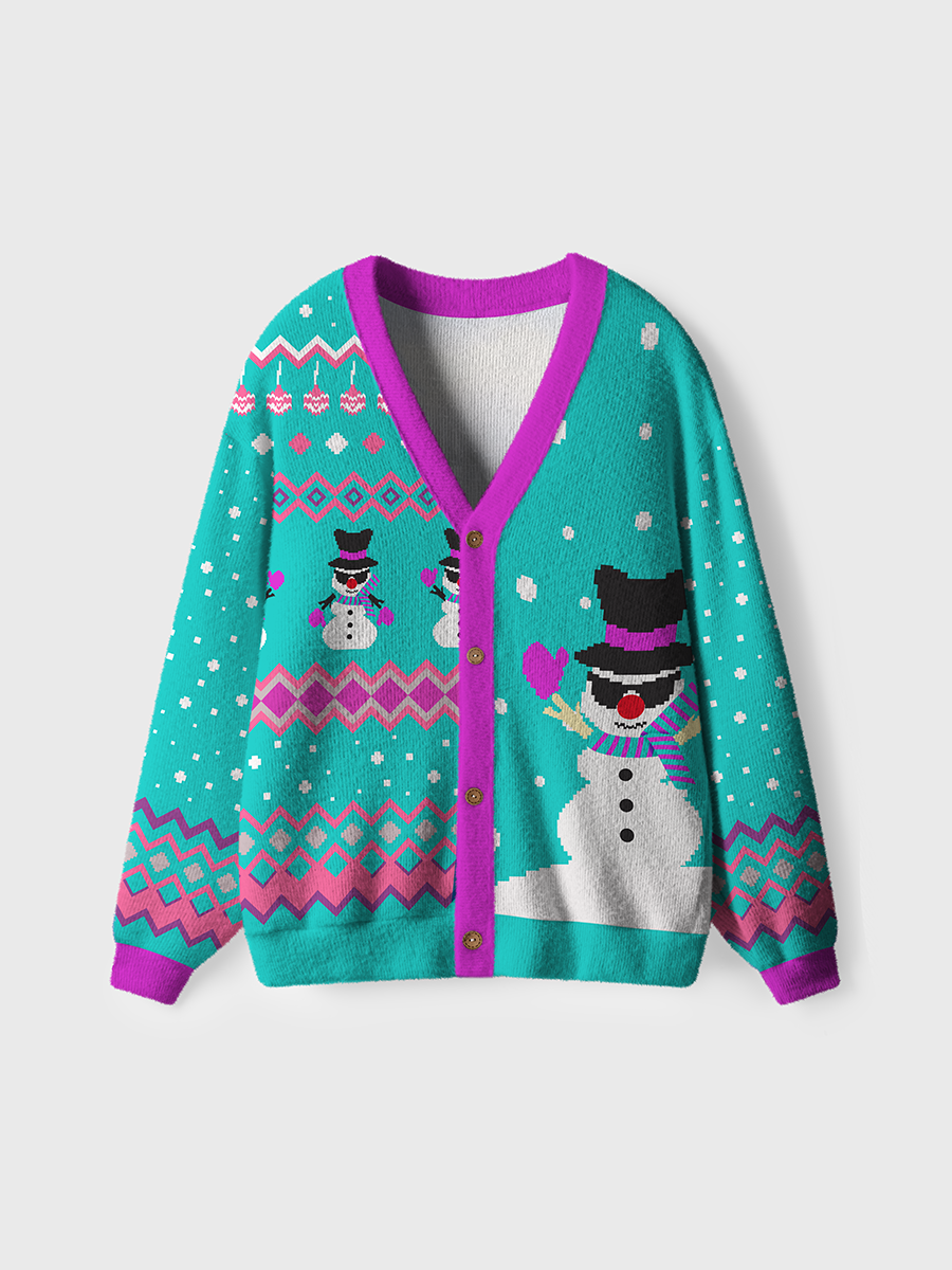 Vintage Best In Snow Ugly Cardigan Sweaters