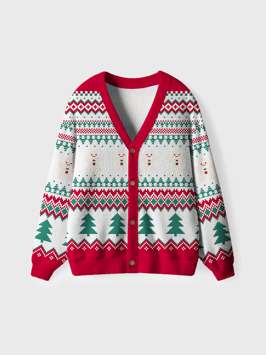 Vintage Merry Christmas Ugly Cardigan Sweaters