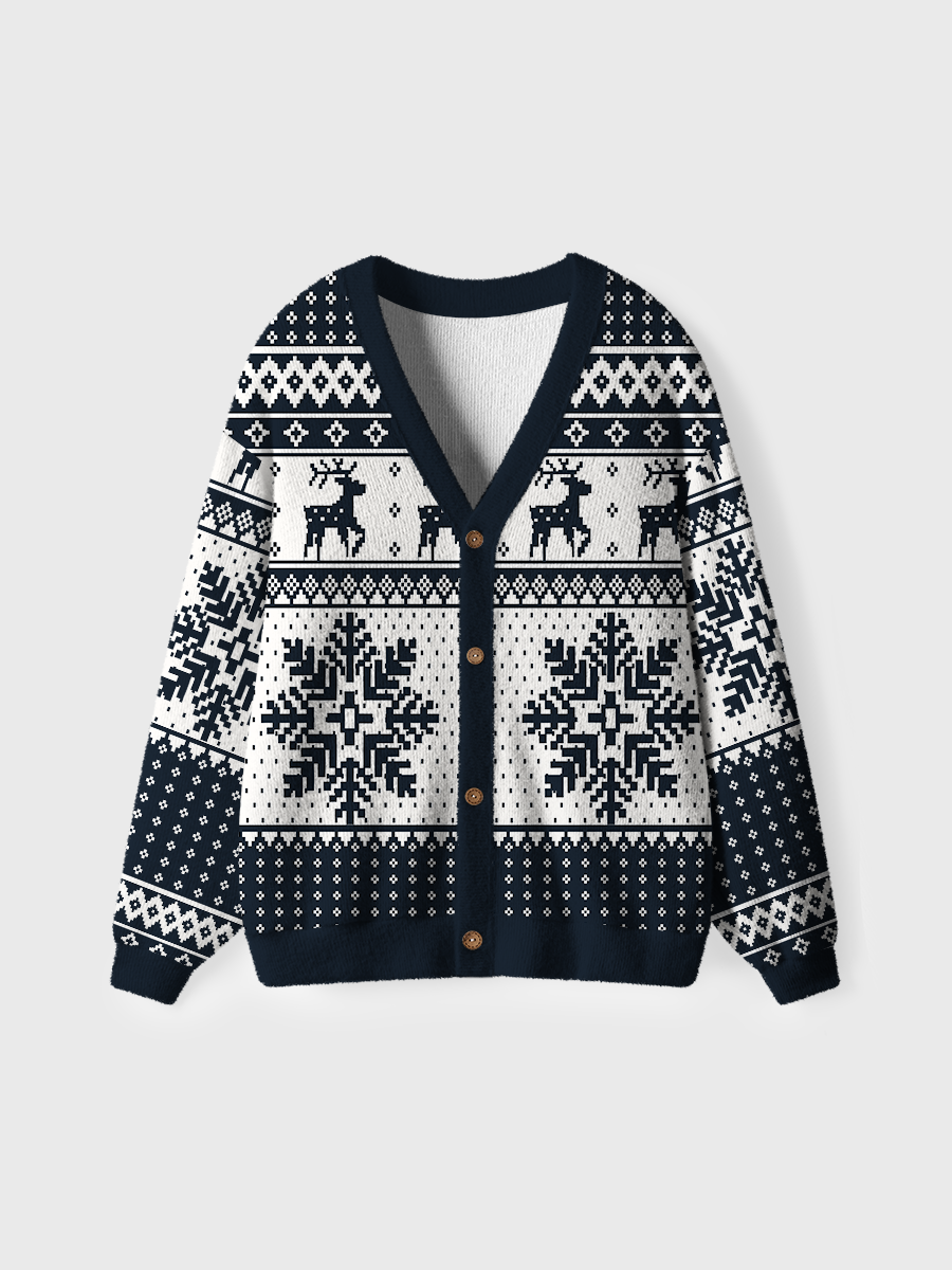 Vintage Fair Isle Ugly Cardigan Sweaters