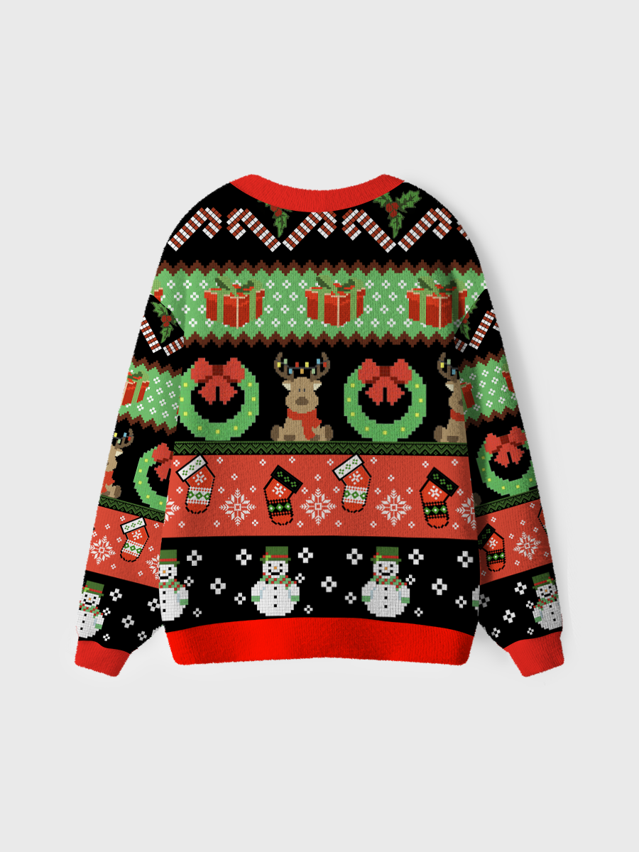 Vintage Merry Christmas Ugly Cardigan Sweaters