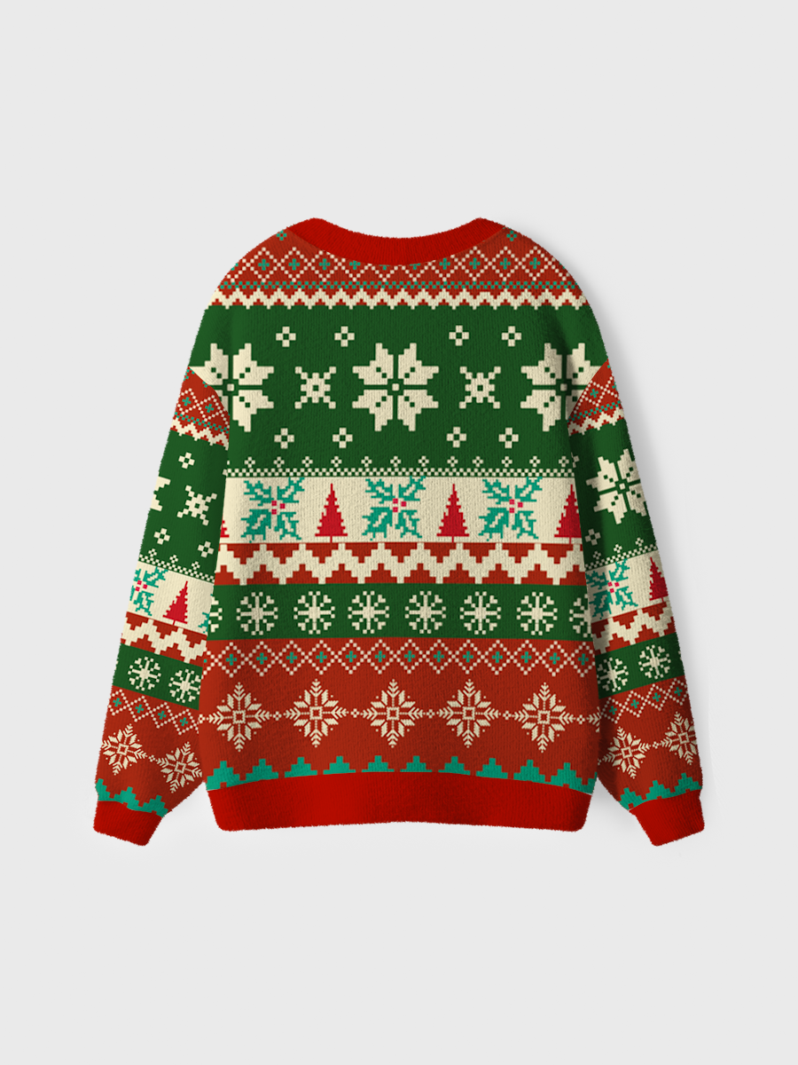 Vintage Merry Christmas Ugly Cardigan Sweaters