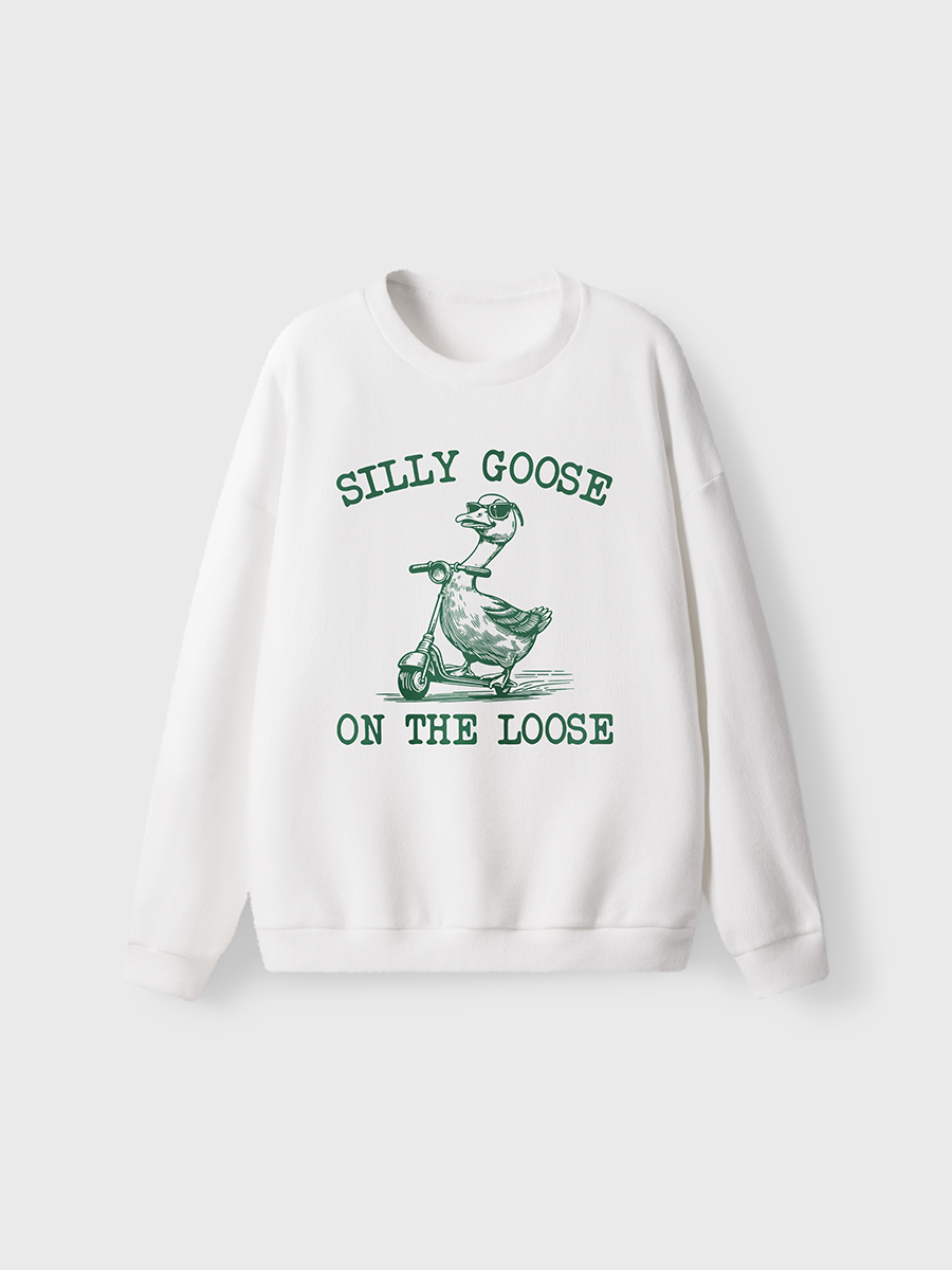 Vintage Goose On The Loose Fuzzy Sweater