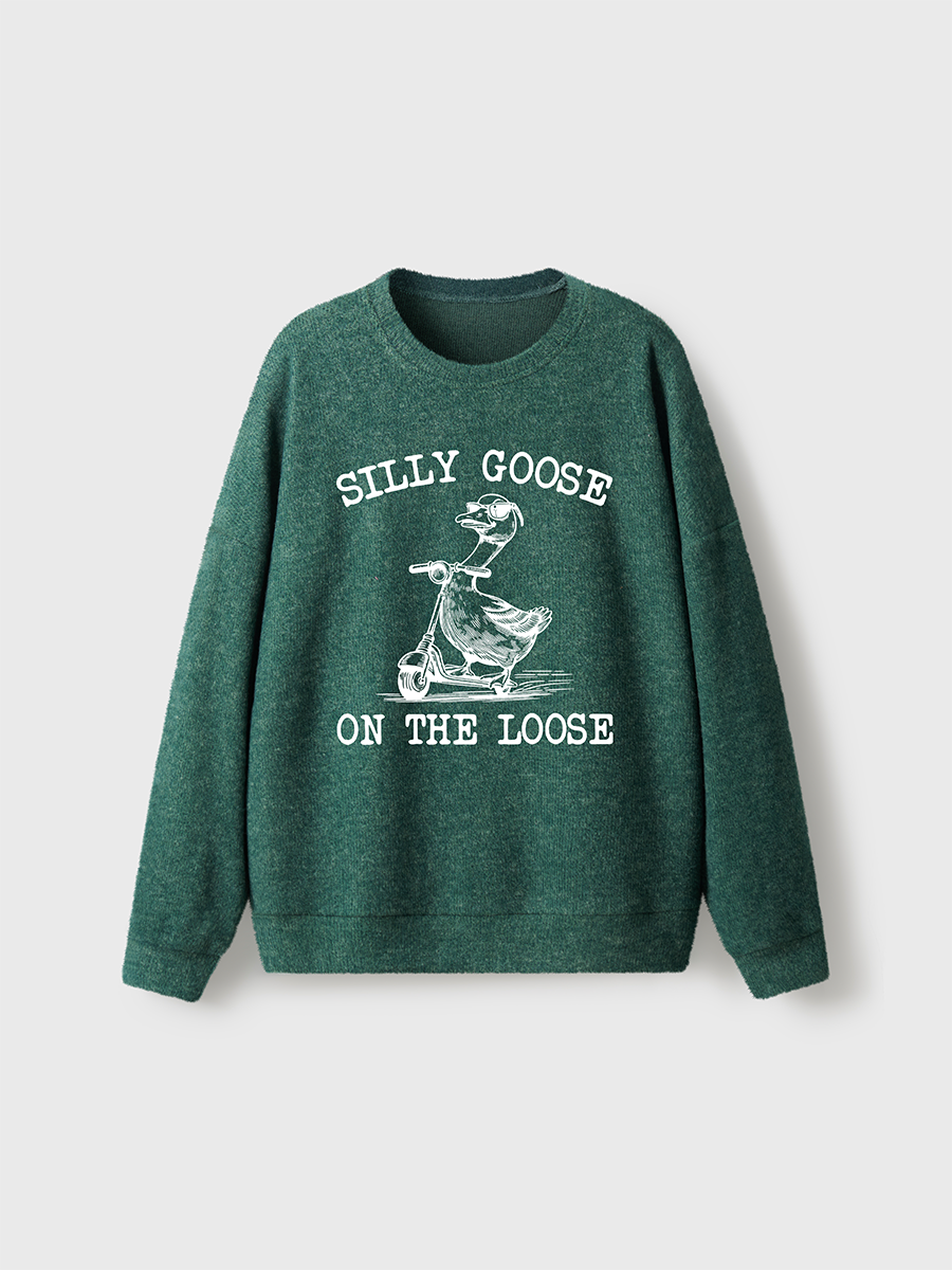 Vintage Goose On The Loose Fuzzy Sweater