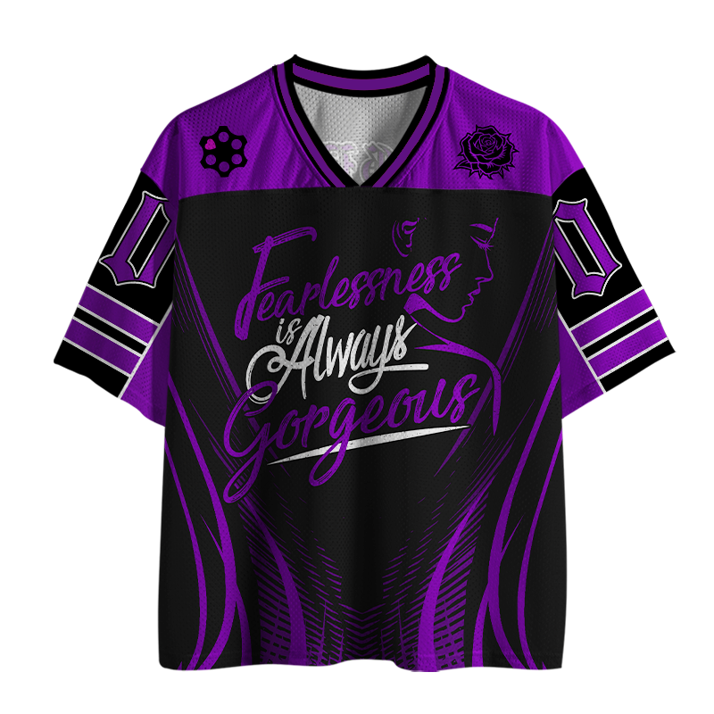 Vintage Fearlessness Is Always Gorgeous Mesh Jersey