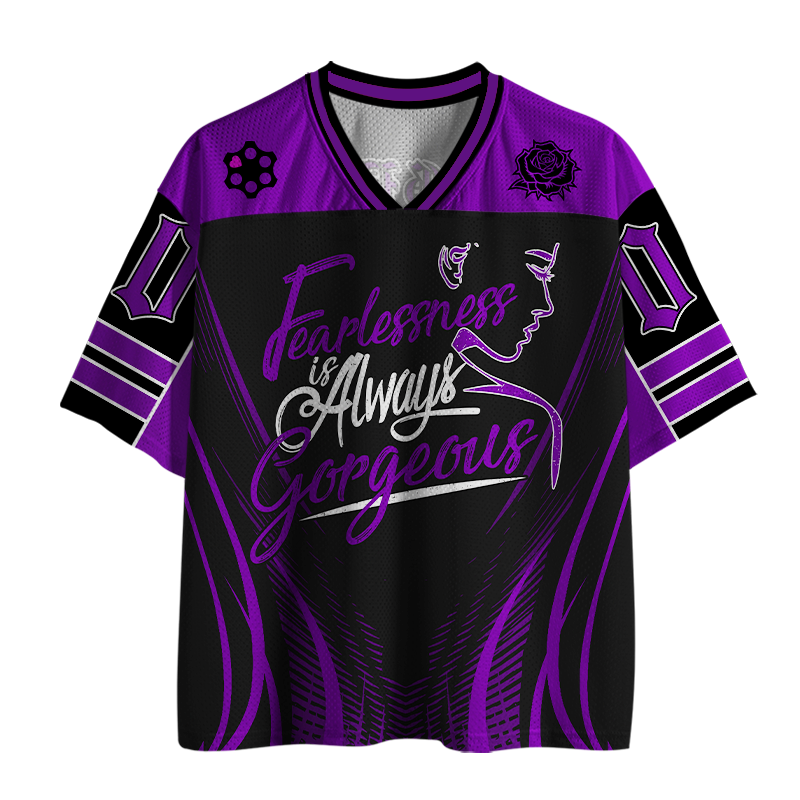Vintage Fearlessness Is Always Gorgeous Mesh Jersey