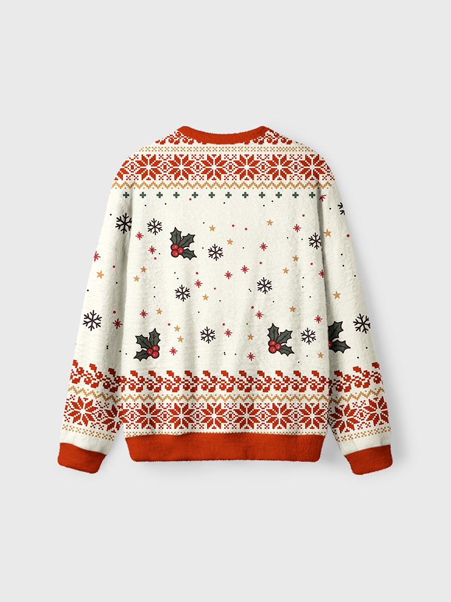 Vintage Overstimulated But Still Festiue Ugly Sweater