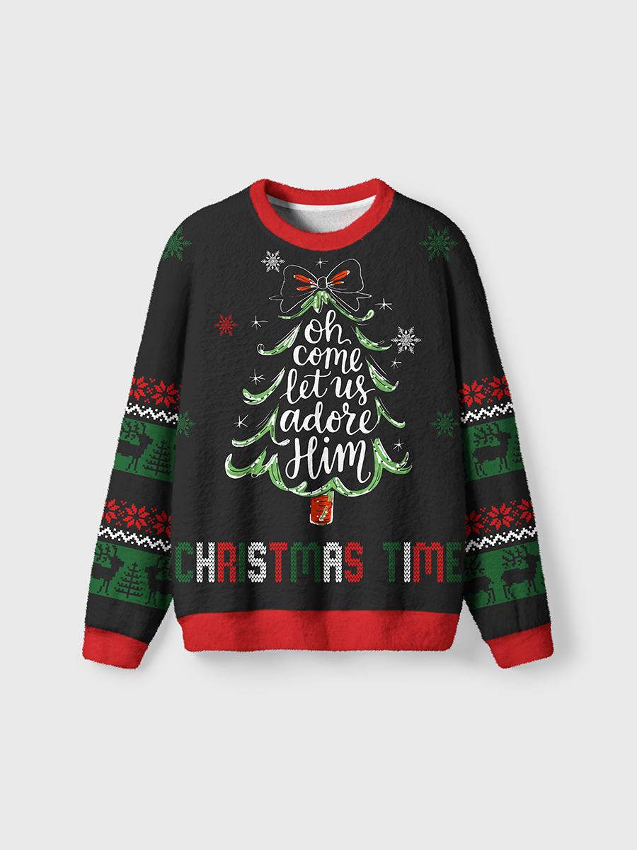 Vintage Christmas Time Ugly Sweater