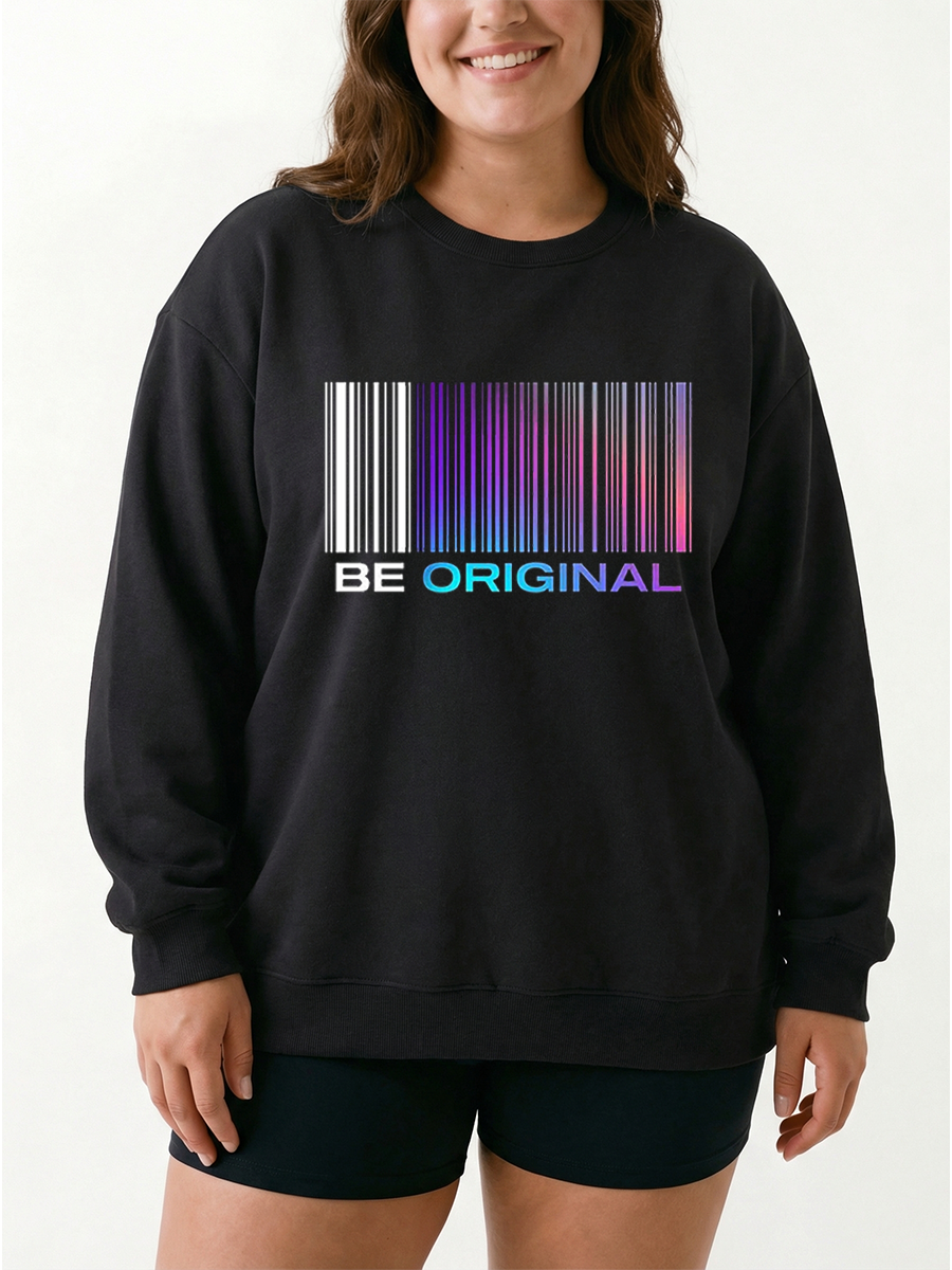 Vintage Be Original Graphic Sweatshirt