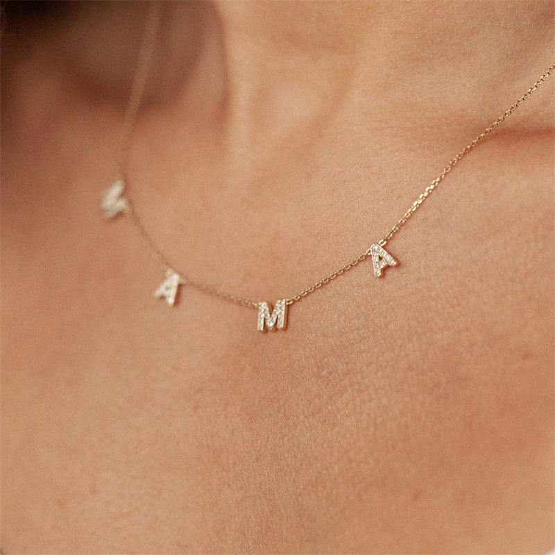 Stylish Lettering Mother'S Day Necklace