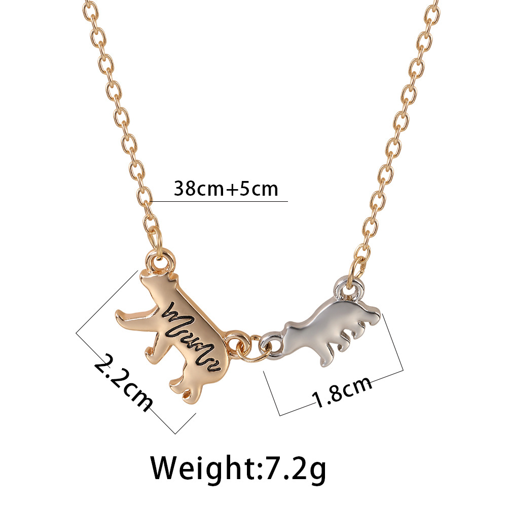 Mama Baby Bear Necklace