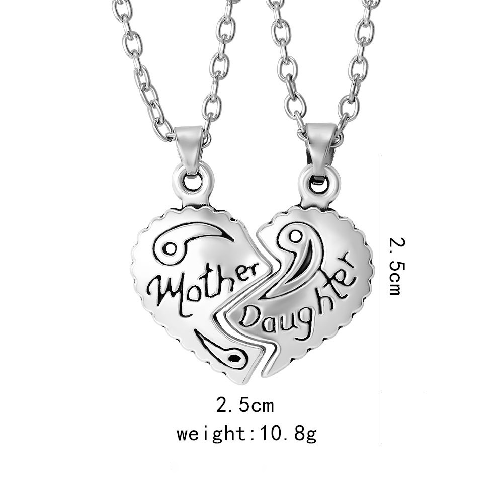 Mother and Daughter Patchwork Necklace