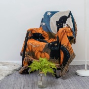Halloween Tassel Thread Blanket Sofa Towel