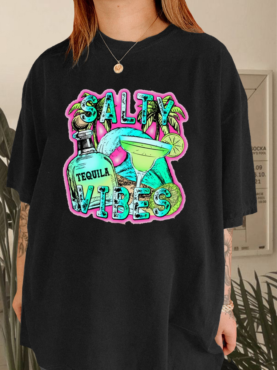 Oversized Salty Vibes Tee