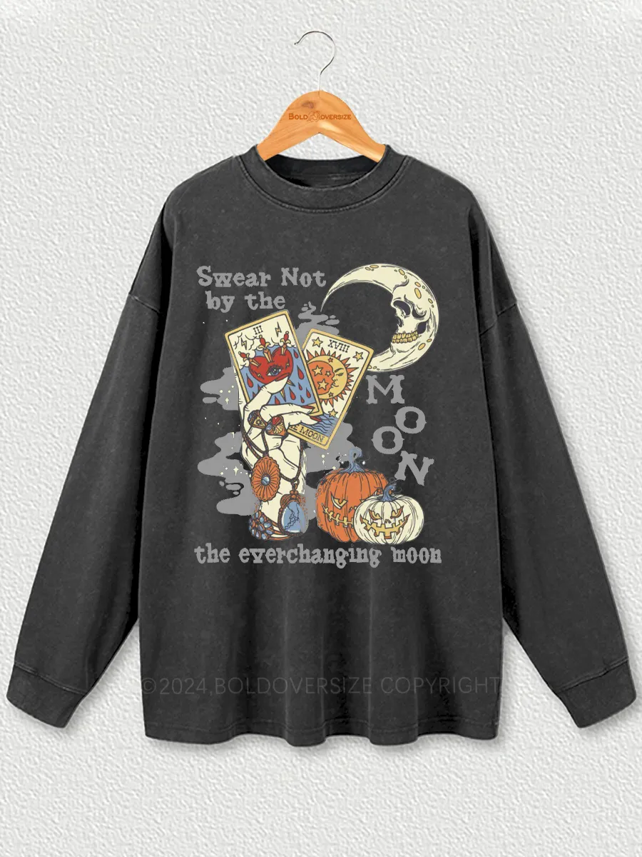 Vintage Western Halloween Washed Long Sleeve Shirt
