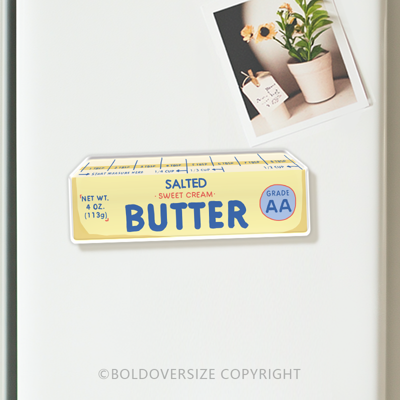 Vintage Butter Acrylic Refrigerator Magnets